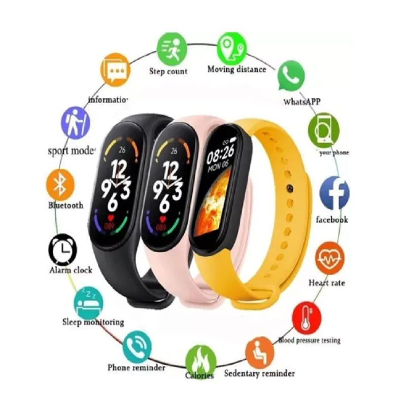 Smartwatch DC para mulheres, Smartband M7, 1.62"