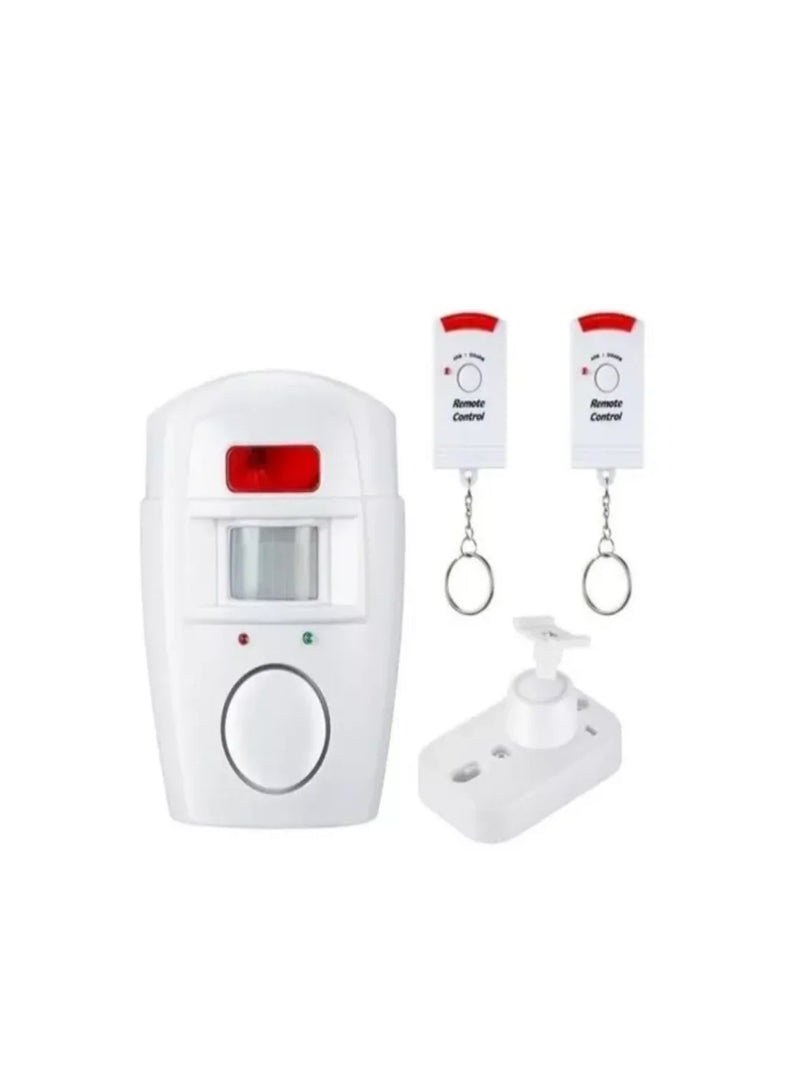 Alarme de Presença Sensor Residencial Sem Fio 2 Controles Sirene Para Casa
