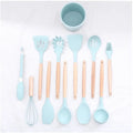 Utensílios de cozinha de silicone conjunto de utensílios de cozinha rosa antiaderente panelas espátula pá colher batedores de ovos cozinha conjunto de ferramentas