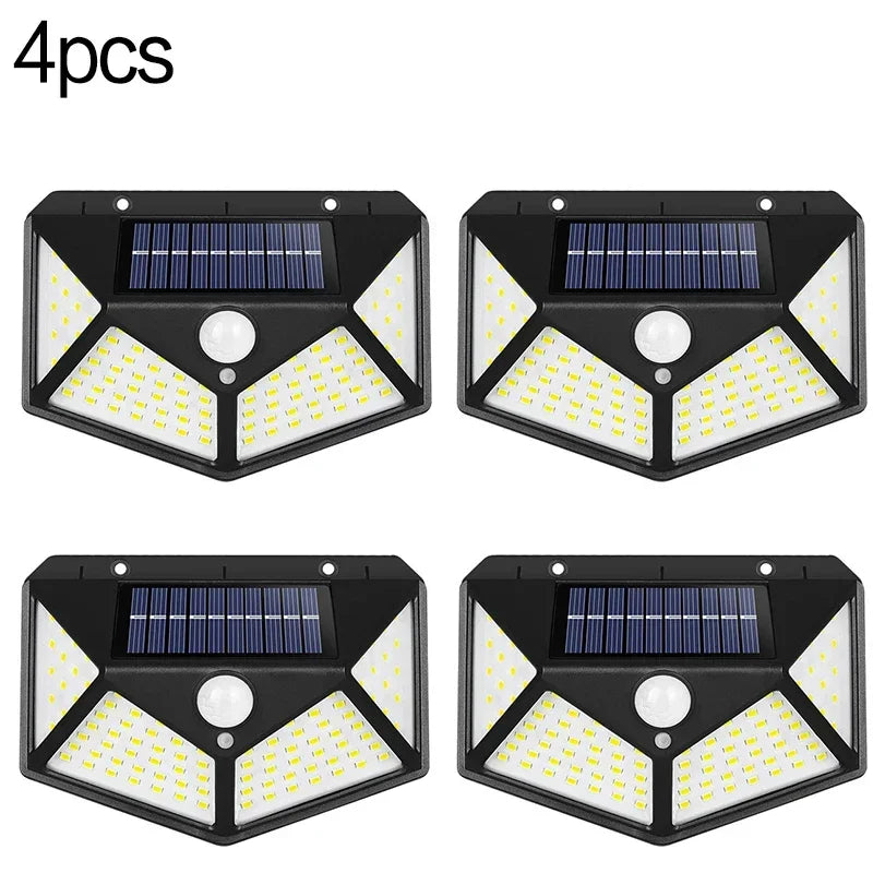 lâmpada de parede solar pir sensor movimento jardim cerca luzes ip65 à prova dip65 água solar varanda l