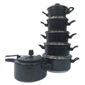 Jogo de Panelas Alumínio Kit 5 Pçs + Panela de Pressão 2.5L