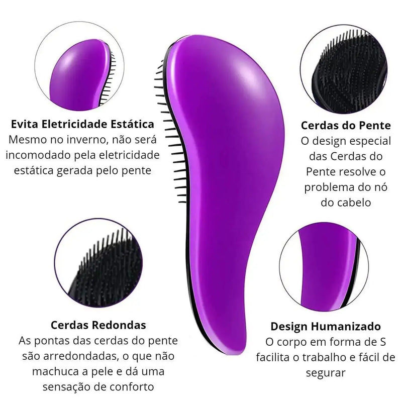 Escova Mágica para Desembaraçar Cabelos