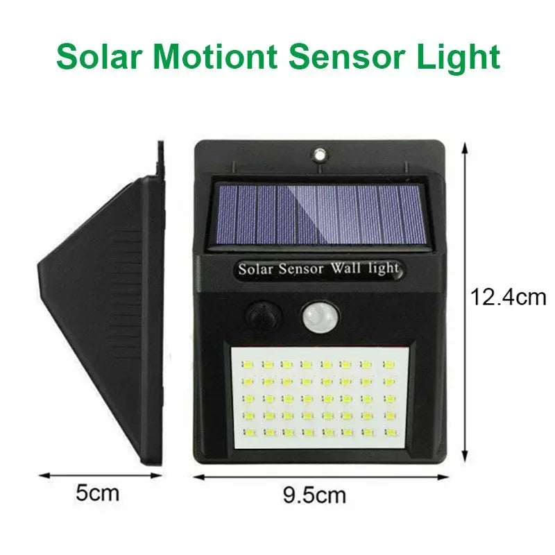 refletor com painel solar e sensor de movimento