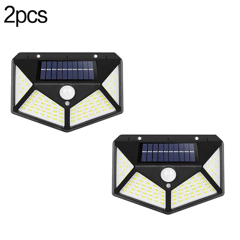 lâmpada de parede solar pir sensor movimento jardim cerca luzes ip65 à prova dip65 água solar varanda l