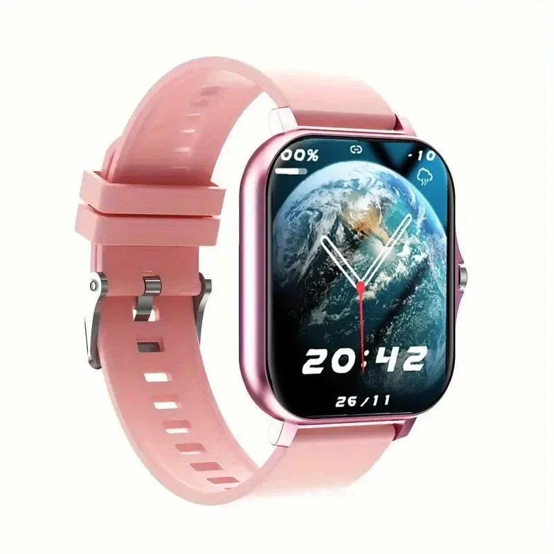 Relógios inteligentes 2025 para homem mulher bluetooth notificação de mensagem smarthwhatch 1.91 display rastreador de fitness smartwatch android