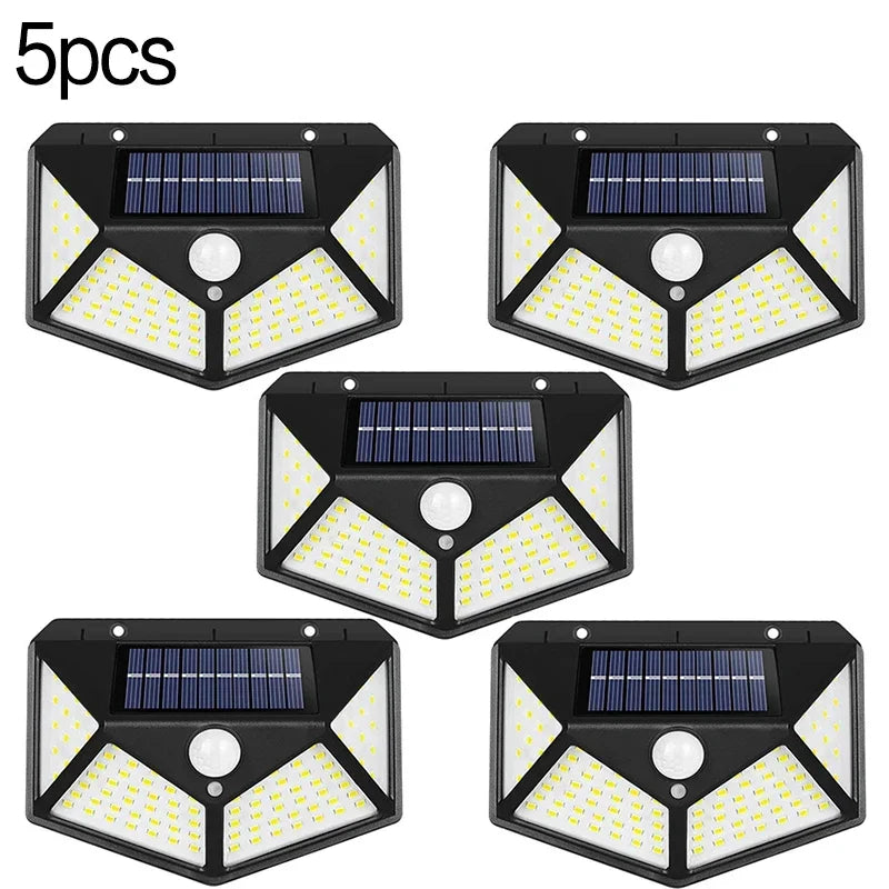 lâmpada de parede solar pir sensor movimento jardim cerca luzes ip65 à prova dip65 água solar varanda l