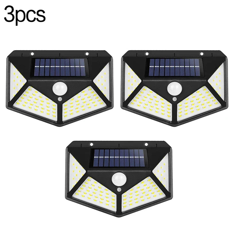 lâmpada de parede solar pir sensor movimento jardim cerca luzes ip65 à prova dip65 água solar varanda l