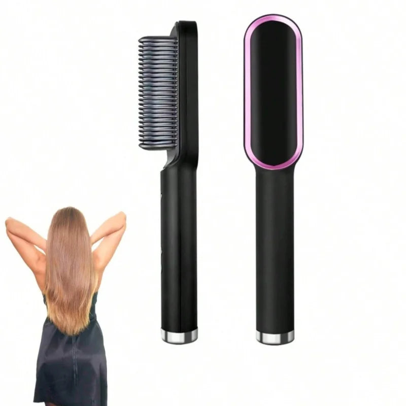 praticidade e beleza todos os dias e em poucos minutos, escova eletrica bivolt 3 em um alisa seca e modela
