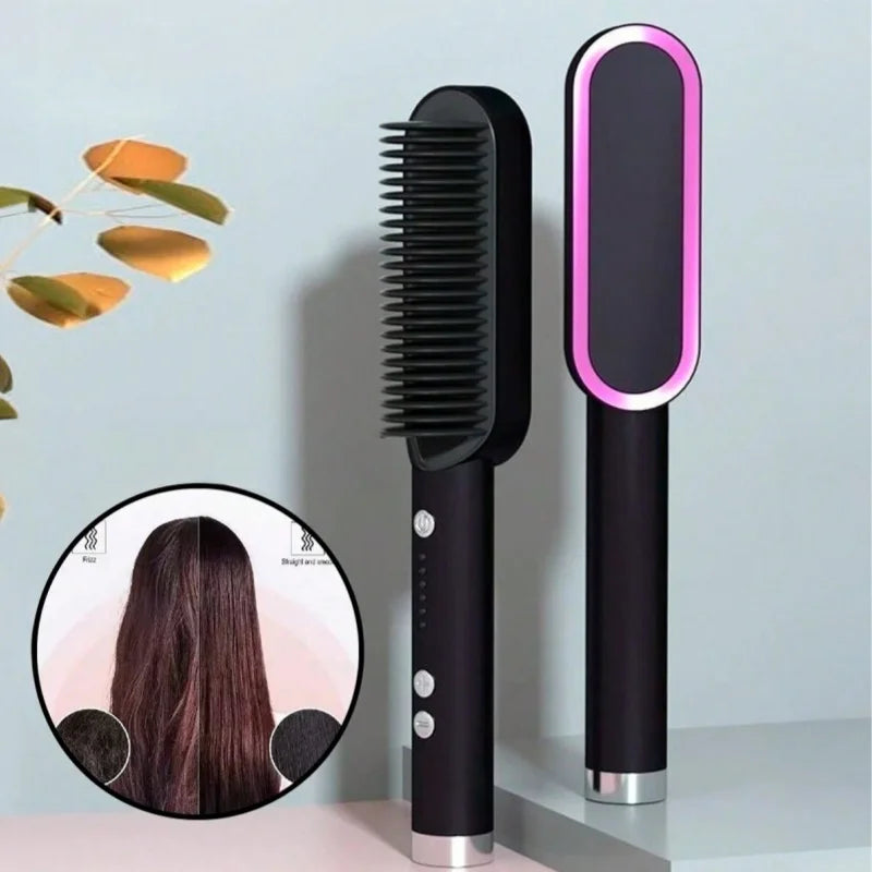 praticidade e beleza todos os dias e em poucos minutos, escova eletrica bivolt 3 em um alisa seca e modela